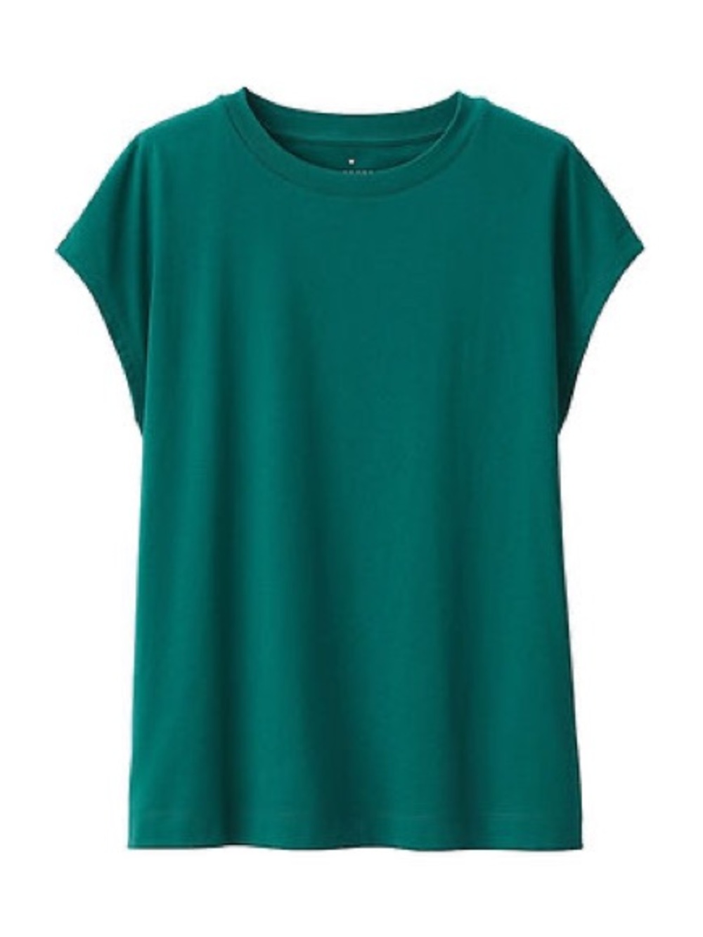 MUJI Teal Jersey French Sleeve T-Shirt